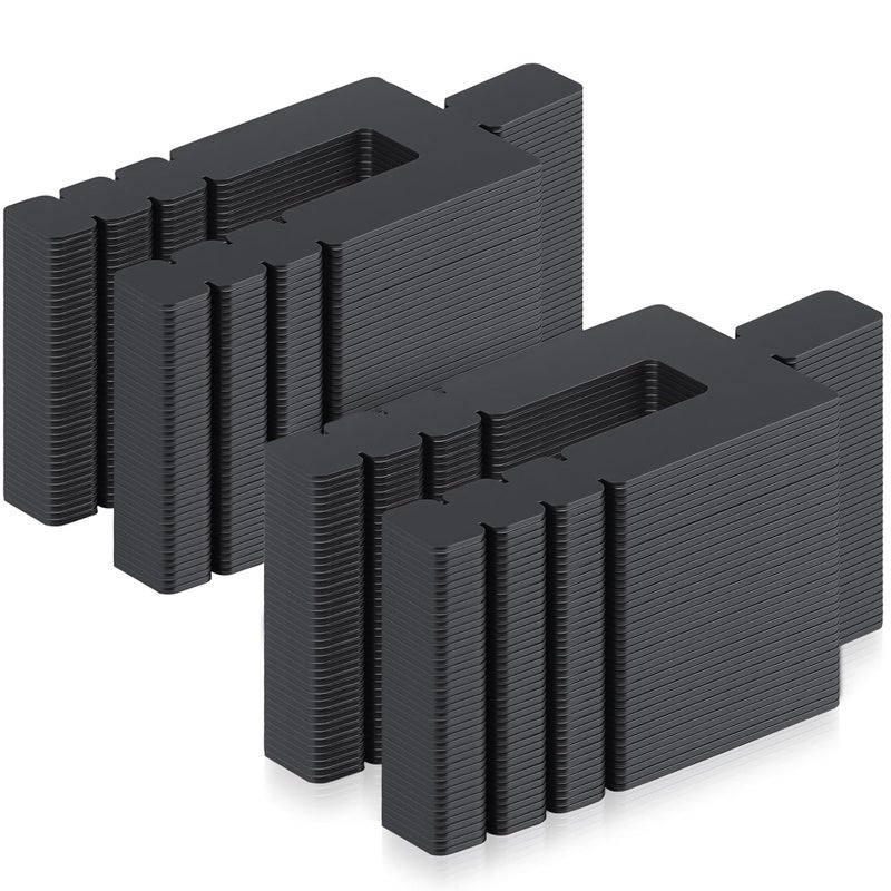 Otoolling 250 Pcs 1/16" x 3-1/2" Stack Shims Bulk Stackable Black Shims for Windows & Doors - Image 1